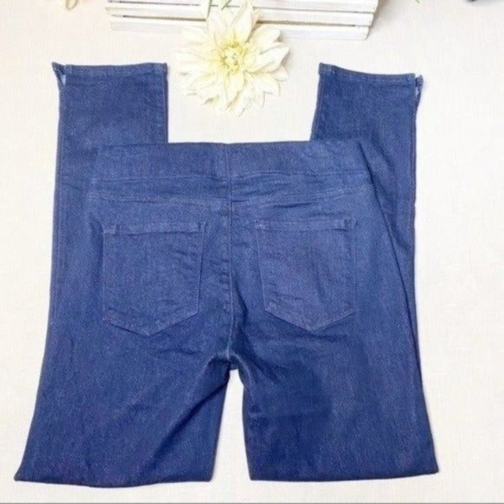 NYDJ Alina Pull On Skinny Ankle Jeans Stretch Dark Blue 4 - Picture 9 of 13